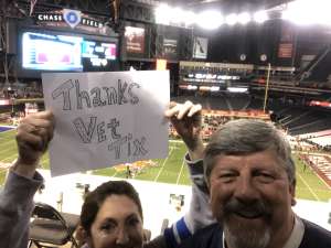 Mark attended 2019 Cheez-it Bowl: Air Force Academy Falcons vs. Washington State Cougars on Dec 27th 2019 via VetTix 