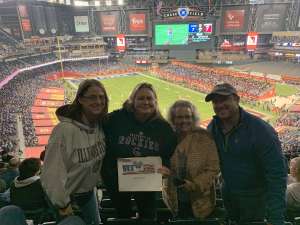 Stacy attended 2019 Cheez-it Bowl: Air Force Academy Falcons vs. Washington State Cougars on Dec 27th 2019 via VetTix 