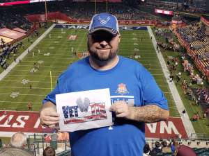 Brice attended 2019 Cheez-it Bowl: Air Force Academy Falcons vs. Washington State Cougars on Dec 27th 2019 via VetTix 
