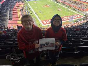 Calley attended 2019 Cheez-it Bowl: Air Force Academy Falcons vs. Washington State Cougars on Dec 27th 2019 via VetTix 