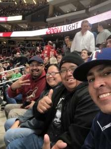 Luis Ortiz attended Arizona Coyotes vs. Chicago Blackhawks - NHL on Dec 12th 2019 via VetTix 