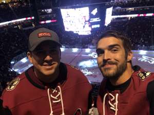 Corey attended Arizona Coyotes vs. Chicago Blackhawks - NHL on Dec 12th 2019 via VetTix 