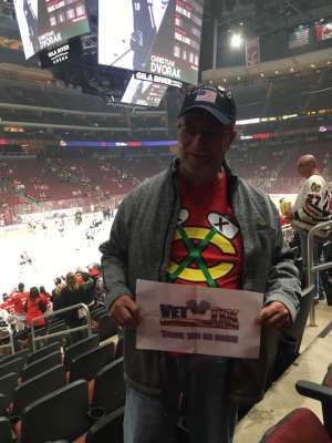 russlbrown1@cox.net attended Arizona Coyotes vs. Chicago Blackhawks - NHL on Dec 12th 2019 via VetTix 