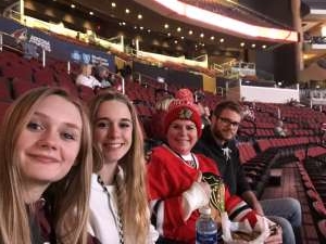 Tricia attended Arizona Coyotes vs. Chicago Blackhawks - NHL on Dec 12th 2019 via VetTix 