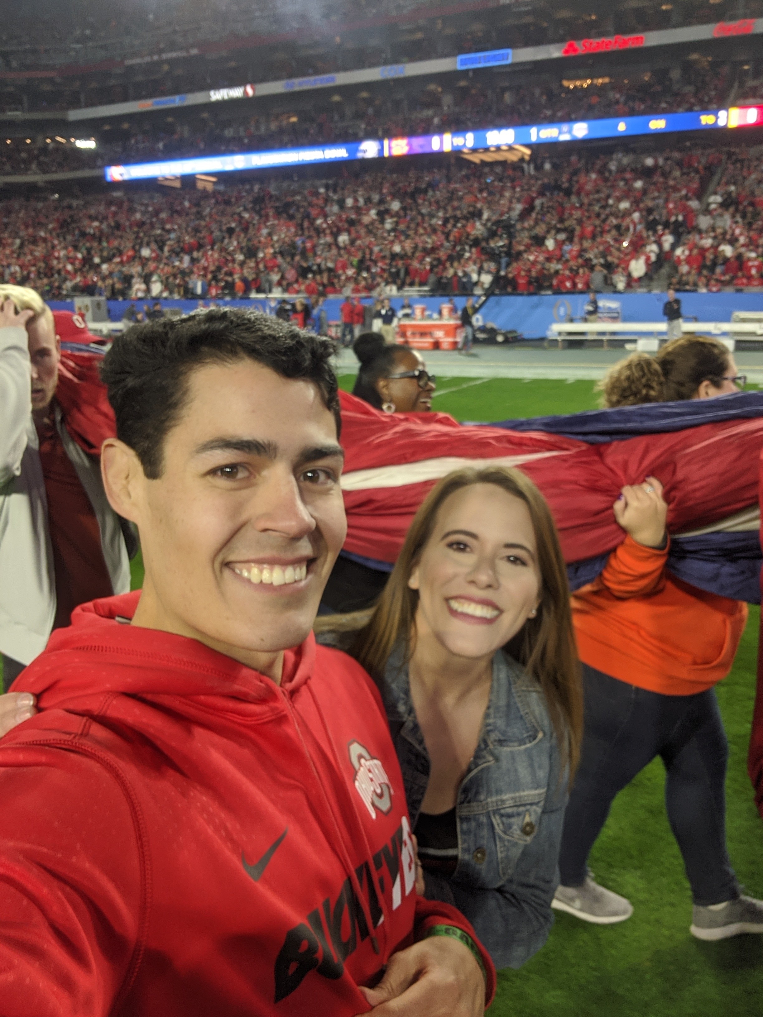 Event Feedback: 2019 Playstation Fiesta Bowl: Ohio State Buckeyes vs.  Clemson Tigers ** Flag Holding Ceremony **