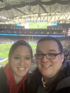 Jeffrey attended Detroit Lions vs. Tampa Bay Buccaneers - NFL on Dec 15th 2019 via VetTix 