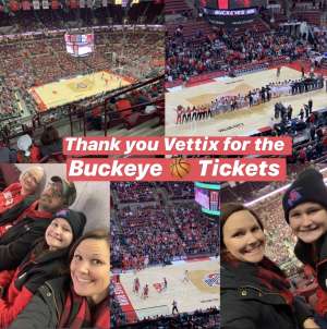 Melissa attended Ohio State Buckeyes vs. Southeast Missouri State - NCAA Mens Basketball on Dec 17th 2019 via VetTix 