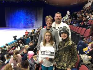 Christopher attended Disney on Ice Presents Worlds of Enchantment on Dec 28th 2019 via VetTix 