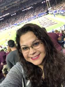 Maria attended 2019 Texas Bowl: Oklahoma State Cowboys vs. Texas A&M Aggies on Dec 27th 2019 via VetTix 