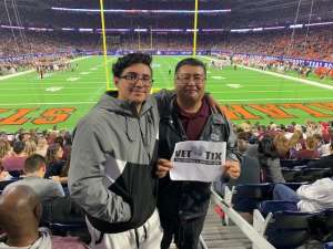 Alberto attended 2019 Texas Bowl: Oklahoma State Cowboys vs. Texas A&M Aggies on Dec 27th 2019 via VetTix 