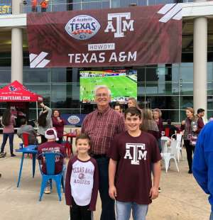 James attended 2019 Texas Bowl: Oklahoma State Cowboys vs. Texas A&M Aggies on Dec 27th 2019 via VetTix 
