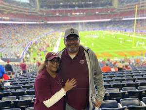 Luis attended 2019 Texas Bowl: Oklahoma State Cowboys vs. Texas A&M Aggies on Dec 27th 2019 via VetTix 