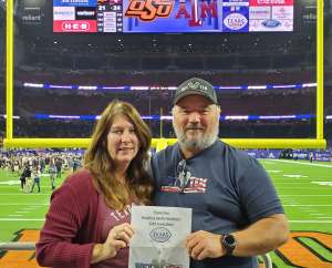 Jeffrey attended 2019 Texas Bowl: Oklahoma State Cowboys vs. Texas A&M Aggies on Dec 27th 2019 via VetTix 