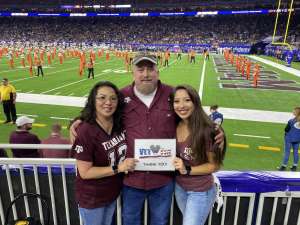 David attended 2019 Texas Bowl: Oklahoma State Cowboys vs. Texas A&M Aggies on Dec 27th 2019 via VetTix 