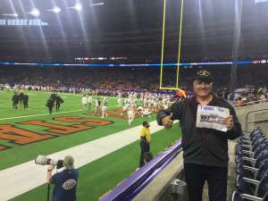 John attended 2019 Texas Bowl: Oklahoma State Cowboys vs. Texas A&M Aggies on Dec 27th 2019 via VetTix 