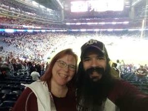 Julie attended 2019 Texas Bowl: Oklahoma State Cowboys vs. Texas A&M Aggies on Dec 27th 2019 via VetTix 