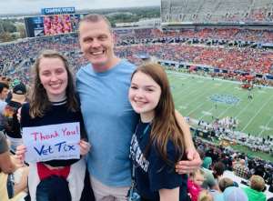 Kevin attended 2019 Camping World Bowl - Notre Dame vs. Iowa State on Dec 28th 2019 via VetTix 