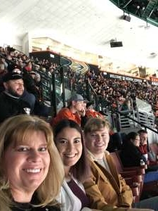 Sharon attended Anaheim Ducks vs. Nashville Predators - NHL on Jan 5th 2020 via VetTix 