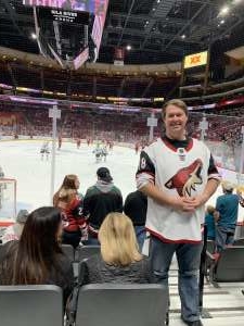 Bryan attended Arizona Coyotes vs. San Jose Sharks - NHL on Jan 14th 2020 via VetTix 