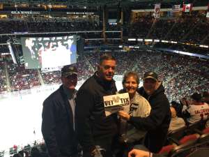 Jeffrey S attended Arizona Coyotes vs. San Jose Sharks - NHL on Jan 14th 2020 via VetTix 