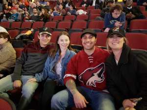 Nicholas attended Arizona Coyotes vs. San Jose Sharks - NHL on Jan 14th 2020 via VetTix 