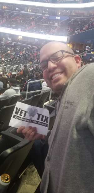 Victor attended Washington Wizards vs. Charlotte Hornets - NBA on Jan 30th 2020 via VetTix 