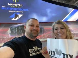 Jeff attended Monster Energy Supercross on Feb 29th 2020 via VetTix 