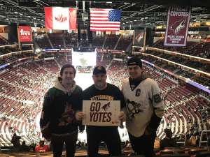 clarence attended Arizona Coyotes vs. Pittsburgh Penguins - NHL on Jan 12th 2020 via VetTix 