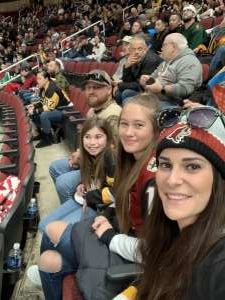 Lindsay attended Arizona Coyotes vs. Pittsburgh Penguins - NHL on Jan 12th 2020 via VetTix 