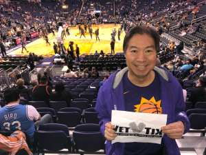 Timothy attended Phoenix Suns vs. Orlando Magic - NBA on Jan 10th 2020 via VetTix 