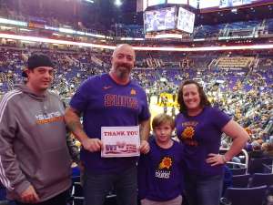 Scott attended Phoenix Suns vs. Orlando Magic - NBA on Jan 10th 2020 via VetTix 