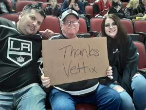 Larry attended Arizona Coyotes vs. Los Angeles Kings - NHL on Jan 30th 2020 via VetTix 