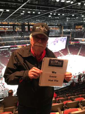 Larry attended Arizona Coyotes vs. Carolina Hurricanes - NHL on Feb 6th 2020 via VetTix 