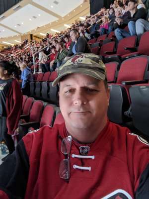 Robert attended Arizona Coyotes vs. Florida Panthers - NHL on Feb 25th 2020 via VetTix 