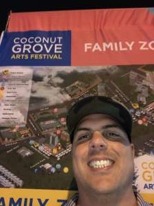 Alex attended Coconut Grove Arts Festival on Feb 15th 2020 via VetTix 