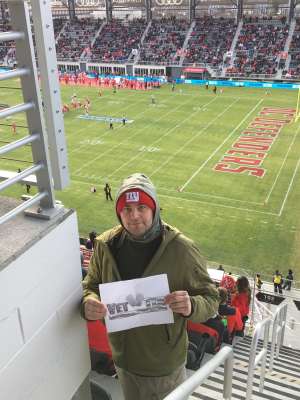 SFC Aaron Pry attended DC Defenders vs. Seattle Dragons - XFL on Feb 8th 2020 via VetTix 