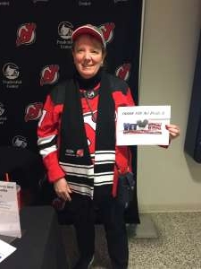 Lucie attended New Jersey Devils vs. Columbus Blue Jackets on Feb 16th 2020 via VetTix 