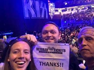 Russell attended Kiss: End of the Road World Tour on Feb 11th 2020 via VetTix 