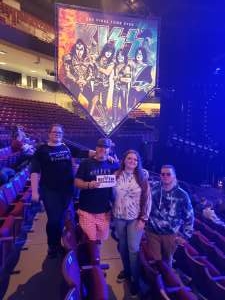 Jesse Cheadle attended Kiss: End of the Road World Tour on Feb 11th 2020 via VetTix 