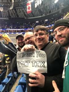 Timothy attended Buffalo Sabres vs. Columbus Blue Jackets - NHL on Feb 13th 2020 via VetTix 