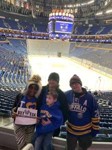 Aaron attended Buffalo Sabres vs. Columbus Blue Jackets - NHL on Feb 13th 2020 via VetTix 