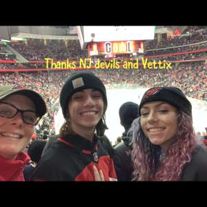Megan attended New Jersey Devils vs. San Jose Sharks on Feb 20th 2020 via VetTix 