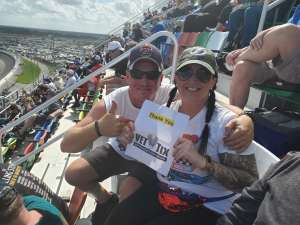 Stephanie attended Daytona 500 - KB100 Kurt Busch Fan Appreciation Tickets - NASCAR Monster Energy Series on Feb 16th 2020 via VetTix 