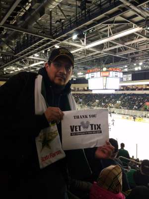 David attended Texas Stars vs San Antonio Rampage - AHL on Feb 14th 2020 via VetTix 
