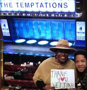 Franciana Williams attended Ain't Too Proud -the Life and Times of the Temptations on Feb 11th 2020 via VetTix 