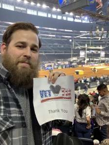 Matthew attended Winstar World Casino and Resort PBR Global Cup USA Presented by Monster Energy on Feb 16th 2020 via VetTix 