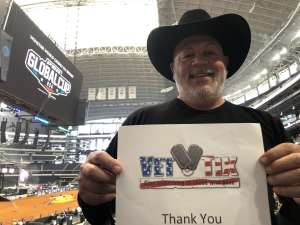 John attended Winstar World Casino and Resort PBR Global Cup USA Presented by Monster Energy on Feb 16th 2020 via VetTix 