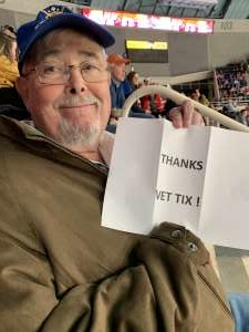 Robert attended Charlotte Checkers vs. Utica Comets- AHL on Mar 7th 2020 via VetTix 