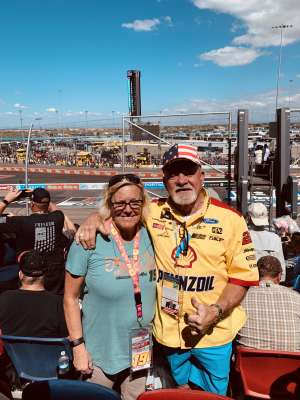 Roger & Pattie  attended Fanshield 500 - Phoenix Raceway on Mar 8th 2020 via VetTix 