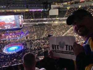 Chad attended UFC 248 on Mar 7th 2020 via VetTix 